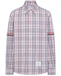 Thom Browne - Plaid-Patterned Shirt - Lyst