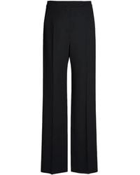 Max Mara - Pressed-Crease Wide-Leg Trousers - Lyst