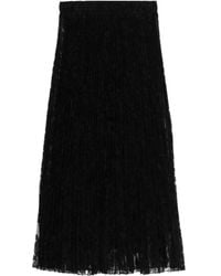 Ermanno Scervino - Jupe Mi-Longue À Détails En Dentelle - Lyst