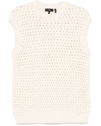 Theory - Cable-Knit Vest - Lyst
