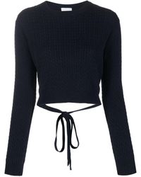 Patou - Cropped-Pullover mit Zopfmuster - Lyst