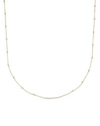 Monica Vinader Knot-detailing Cable-link Chain Necklace - Natural