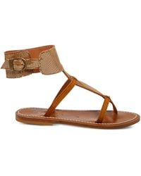 K. Jacques - Caravelle Leather Sandals - Lyst
