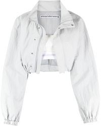 Alexander Wang - Cropped-Sportjacke im Layering-Look - Lyst