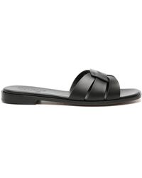 Doucal's - Cut-out Leather Slides - Lyst