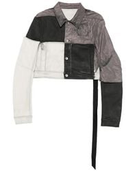 Rick Owens - Chaqueta Corta Little Joe Con Diseño Patchwork - Lyst