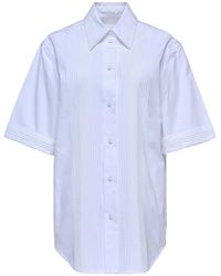 Jil Sander - Pleated Short-Sleeve Shirt - Lyst