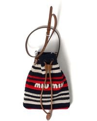 Miu Miu - Stripe Crochet Mini-bag - Lyst