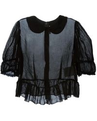 Comme des Garçons - ピーターパンカラーブラウス - Lyst