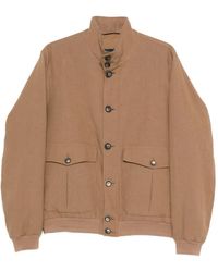 Herno - Chaqueta Bómber Con Bolsillos Con Solapa - Lyst