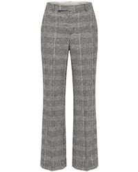 Patrizia Pepe - Check-Pattern Tailored Trousers - Lyst