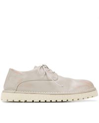 Silvano Sassetti Cuero Zapatos tejidos con cordones en Gris Silvano Sassetti Cuero Zapatos tejidos con cordones en Gris