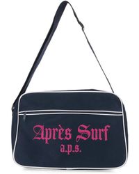 APRÈS SURF - Logo-Print Contrast-Trim Shoulder Bag - Lyst