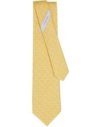 Ferragamo - Elephant-Print Silk Tie - Lyst