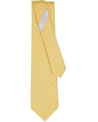 Ferragamo - Elephant-Print Silk Tie - Lyst
