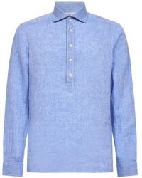 D4.0 - Button Light Polo Shirt - Lyst