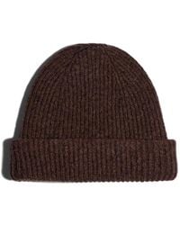 Another Aspect - Ribbed-Knit Beanie Hat - Lyst