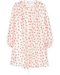 Stine Goya - Tie Floral Mini Dress - Lyst
