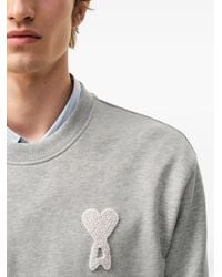 Ami Paris - Ami De Coeur Logo-Patch Sweatshirt - Lyst