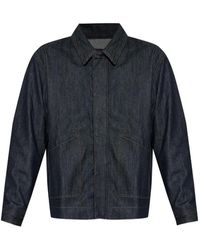 Rag & Bone - Zip-Up Denim Jacket - Lyst