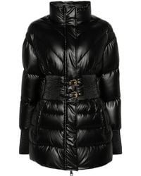 Versace Jeans Couture - Baroque-Buckle Padded Jacket - Lyst