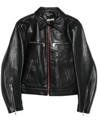 Enfants Riches Deprimes - Zip-Up Leather Biker Jacket - Lyst