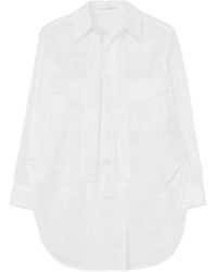 Yohji Yamamoto - Long-Sleeve Tied Cotton Shirt - Lyst