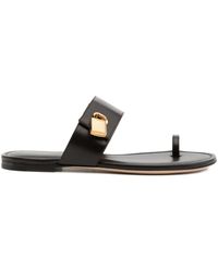 Tom Ford - Espresso Flat Sandals - Lyst