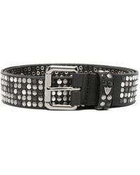 HTC - Studded Leather Belt - Lyst