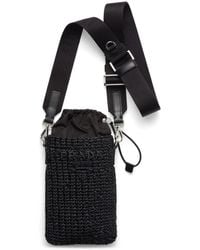 Prada - Logo-Embroidered Crochet Smartphone Case - Lyst