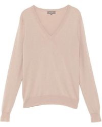 N.Peal Cashmere - Phoebe V-Neck Top - Lyst