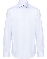 Corneliani - Pointed-Collar Cotton Shirt - Lyst