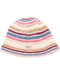 N°21 - Bonnet Rayé En Crochet - Lyst