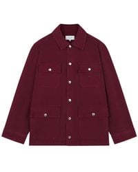 Maison Kitsuné - Pockets Cotton Shirt Jacket - Lyst