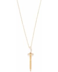 Aurelie Bidermann - 18Kt Screw Diamond Necklace - Lyst