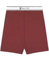 Sporty & Rich - Runner Script Bike Shorts - Lyst