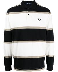 Fred Perry - Gestreiftes Poloshirt - Lyst