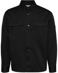 Calvin Klein - Logo-Embroidered Pocket-Detail Overshirt - Lyst