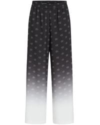 KARL LAGERFELD - Logo-Print Ombré-Effect Trousers - Lyst