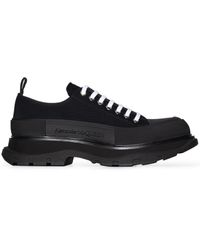 Alexander McQueen - Zapatillas con cordones Black Tread Slick - Lyst