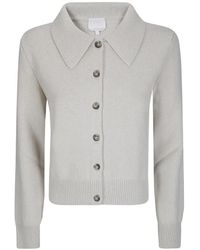 A.P.C. - Wool Collared Cardigan - Lyst