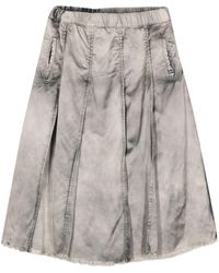 Maison Mihara Yasuhiro - Pleated Denim Skirt - Lyst