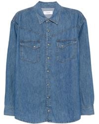 Lardini - Double-Pocket Denim Shirt - Lyst
