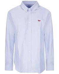 Maison Kitsuné - Profile Fox Long-Sleeve Shirt - Lyst