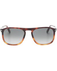 Persol - Tortoiseshell-Effect Square-Frame Sunglasses - Lyst