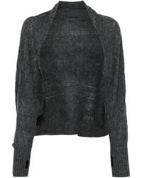 Yohji Yamamoto - Fine-Knit Open-Front Cardigan - Lyst