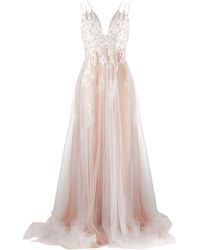 Loulou Avondjurk Met Borduurwerk - Roze