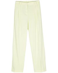 Patrizia Pepe - Pleat-Detail Straight-Leg Trousers - Lyst