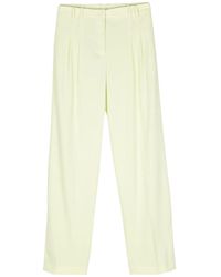 Patrizia Pepe - Straight Broek Met Geplooid Detail - Lyst