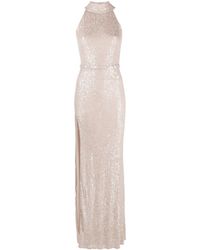 Atu Body Couture - Sequin-design Side-slit Gown - Lyst